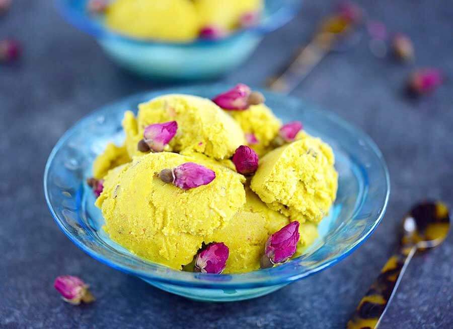 saffron ice cream iran
